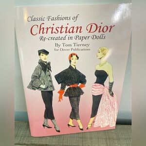 Christian Dior Fashion Review Paper Dolls by Tom Tierney Dover 1995 VTG Uncut
